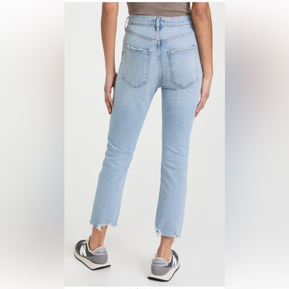 Agolde Riley High Rise Straight Crop Jeans - Picture 2 of 11